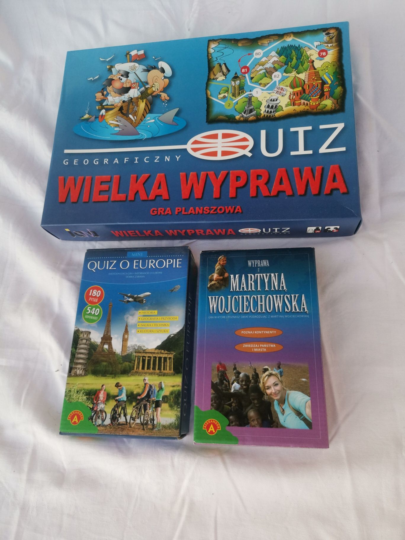 Wielka wyprawa Quiz geograficzny ,gra planszowe