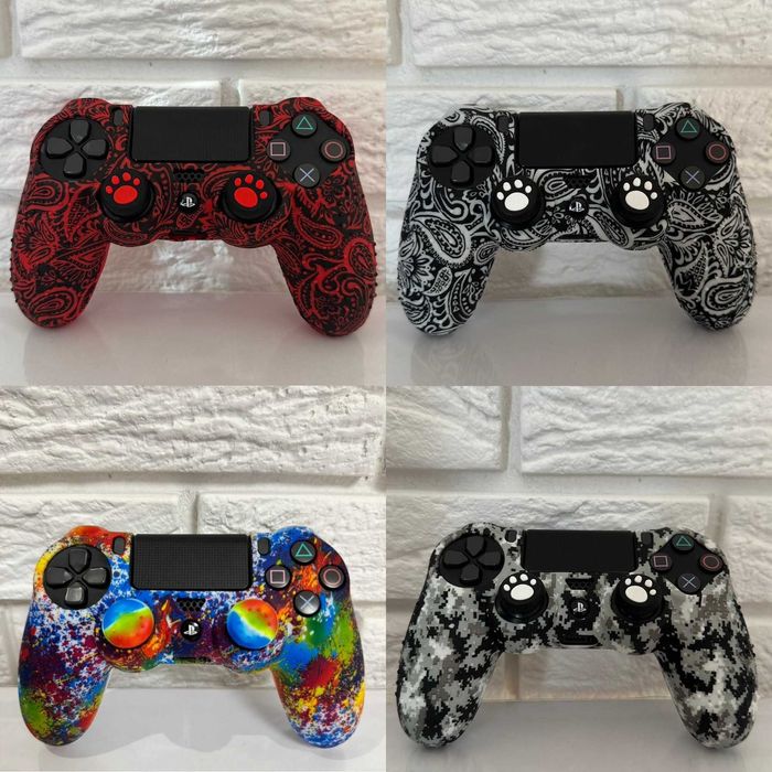 Чехол с накладками на стики геймпад для DualShock PS3 PS4 PS5 XBOX 360