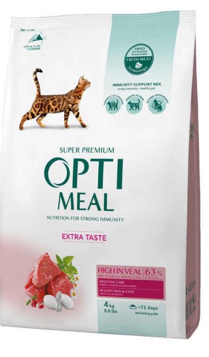 Optimeal оптимил с телятиной 4кг
