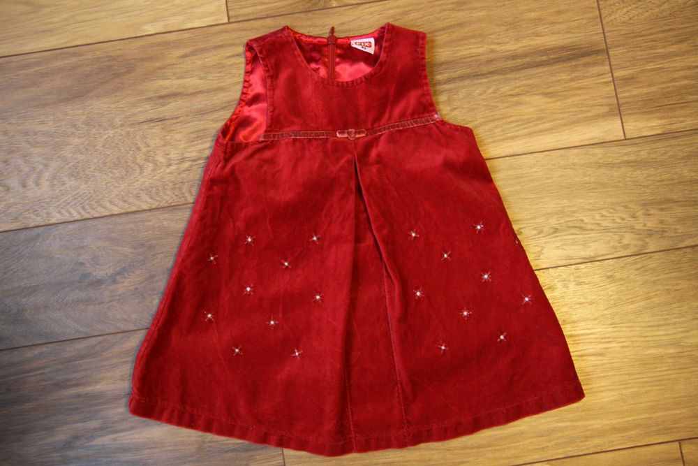 Sukienka, impreza, walentynki, święta, Mikołaj, czerwona rozmiar 80