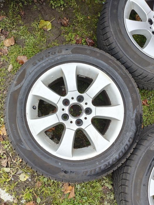 Felgi do BMW z prawie nowymi oponami zimowymi 225/55 r16 DOT24 e46 E90