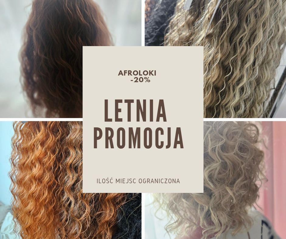 Afroloki, przedłużenie wlosow