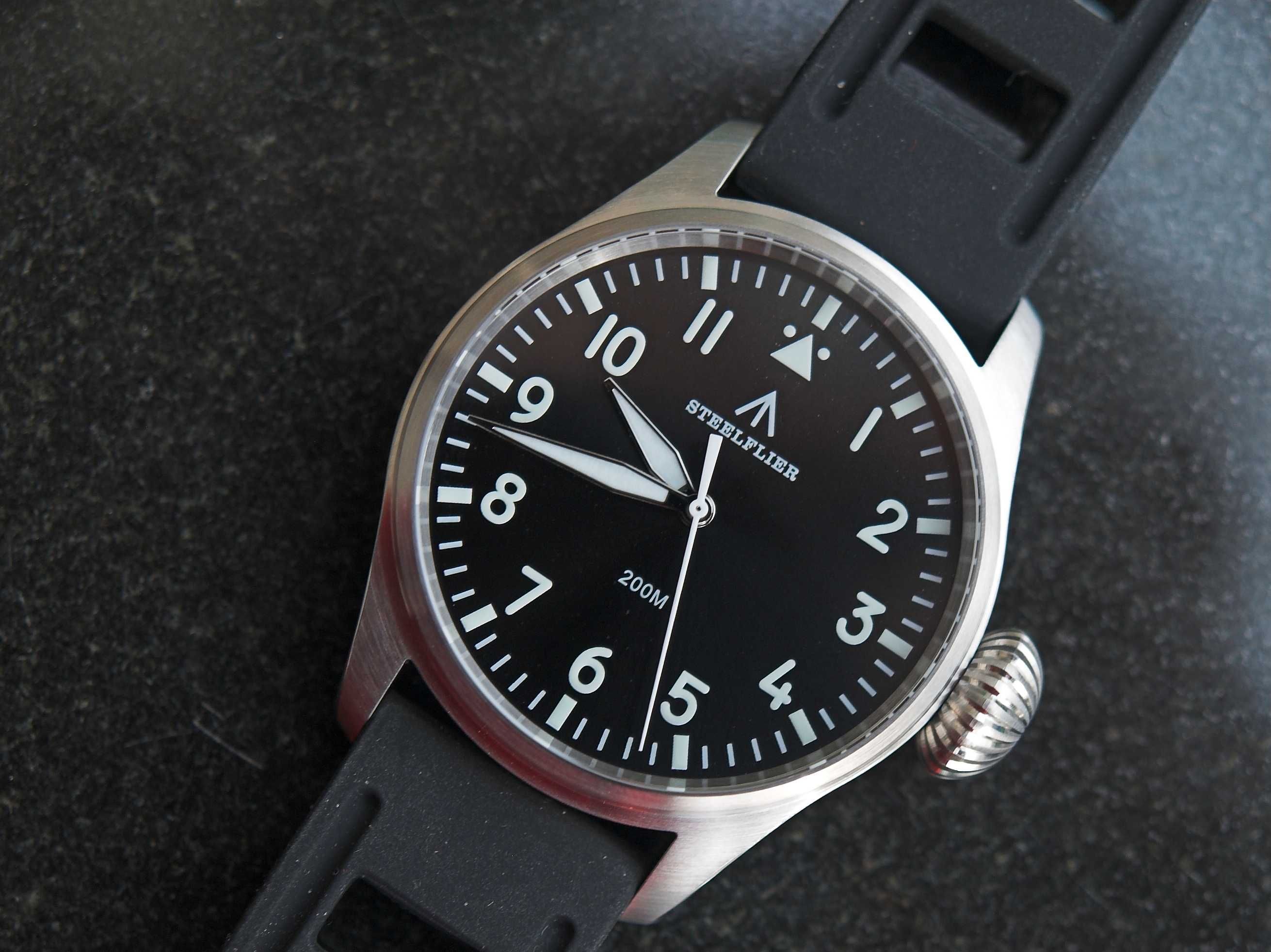 Steelflier SF743, Homage Big Pilot, 200m, Steeldive