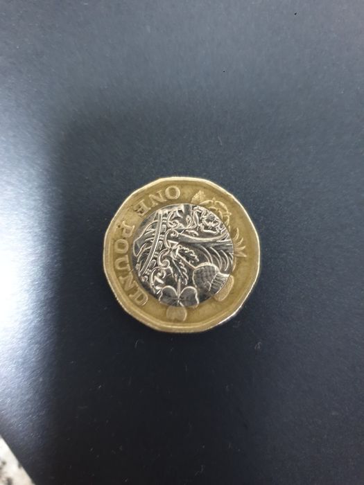 Moeda rara One pound 2017