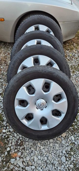 Koła zimowe 5x115 215/60r16 Barum Polaris 5 kołpaki Opel Zafira c i in