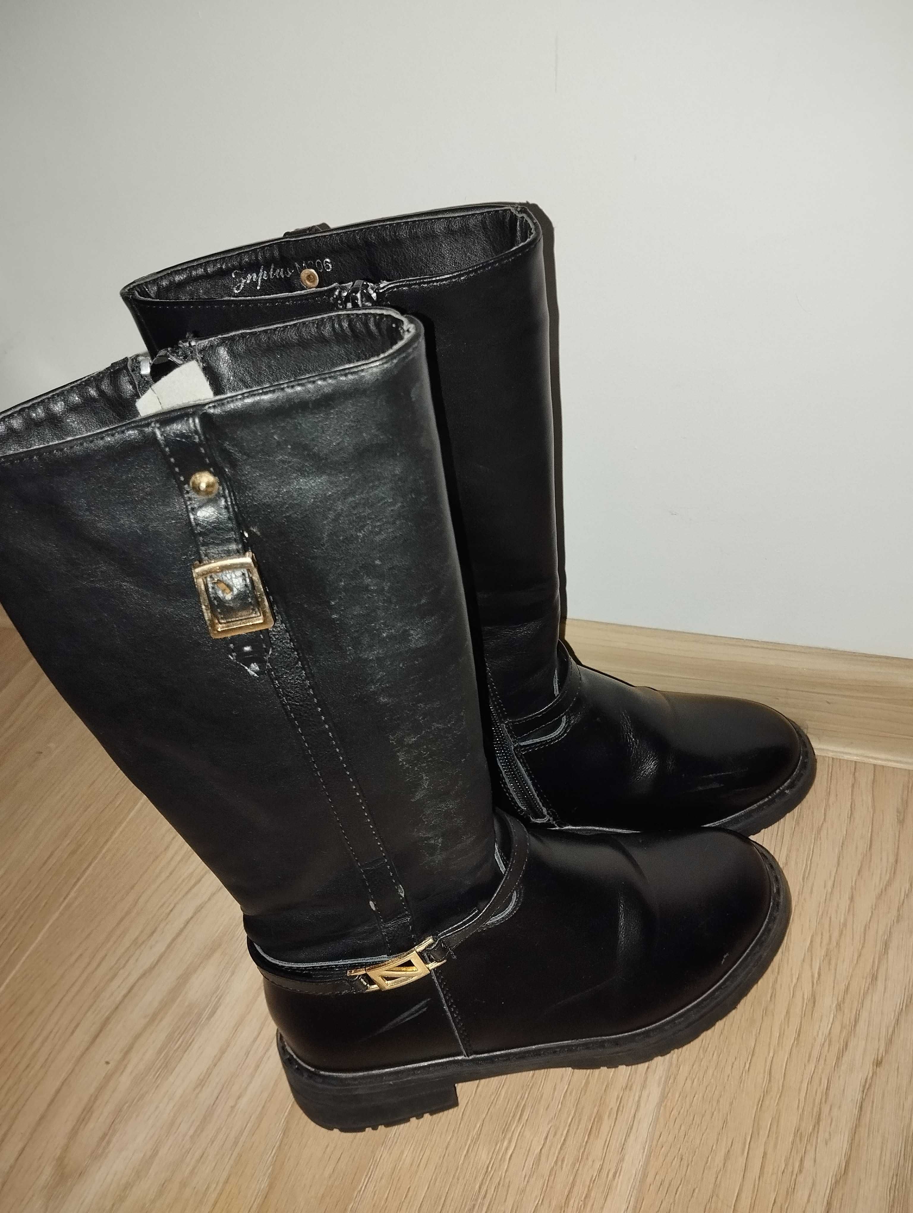 Buty zimowe kozaki na dziewczynki 32