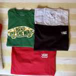 3 tshirts Vans 12 anos