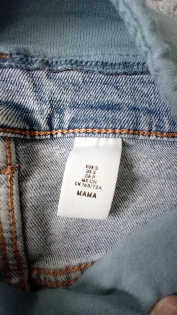 Spodnie jeansy legginsy ciążowe H&M