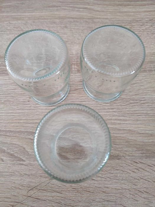 Słoiki Słoiczki Czarki szklanki transparentne przezroczyste 6 sztuk