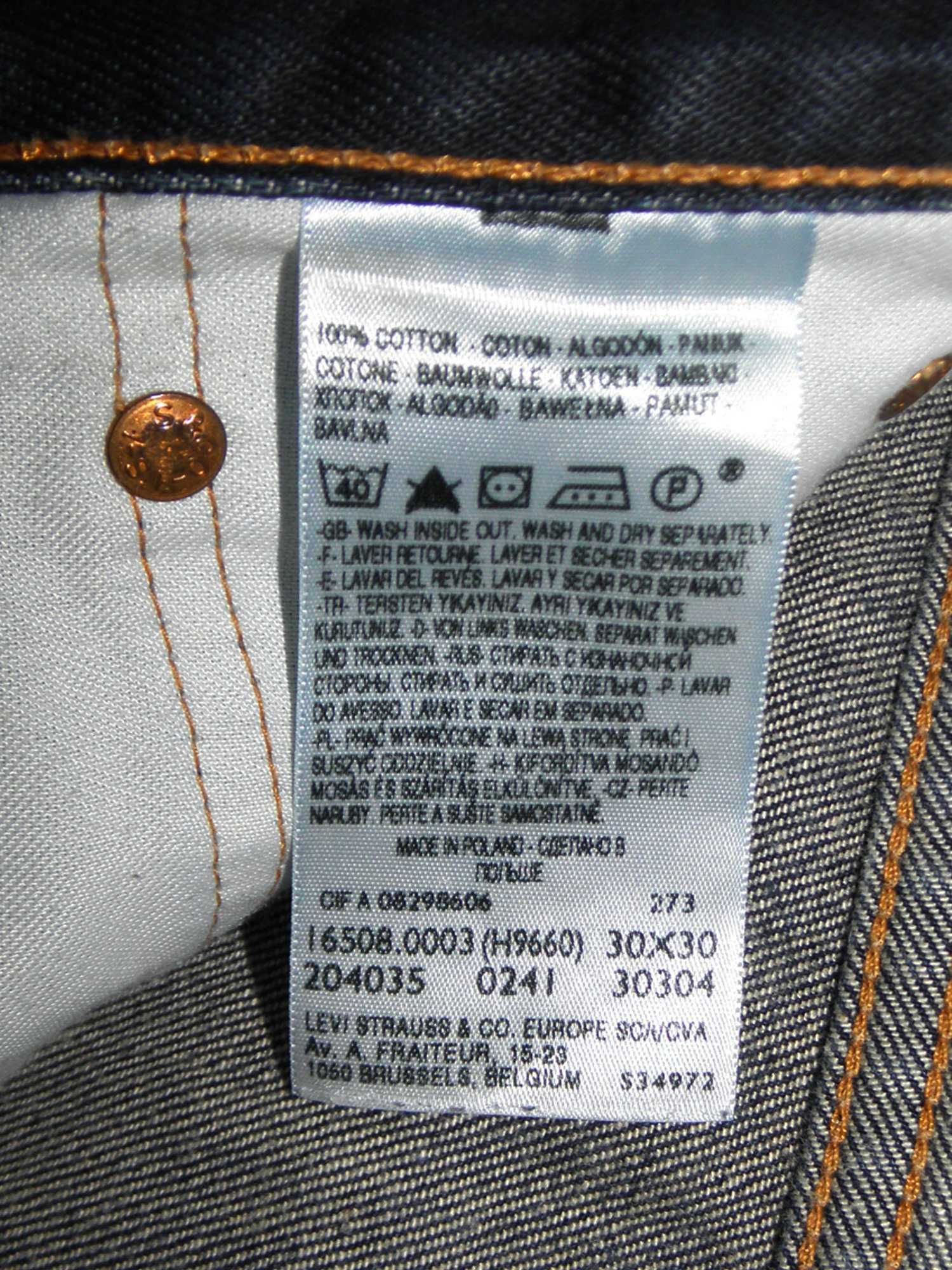 джинсы levis 508 w30 l30 синие оригинал tapered 501