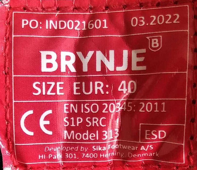 buty robocze Brynje Athletic safety S1P twardy nosek #110