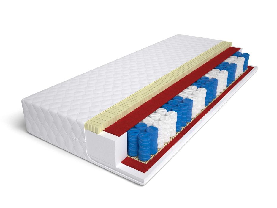 MATERAC kieszeniowy 9stref POCKET 90x200/x17 z  KOKOS-em