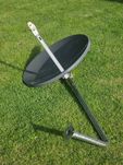 Antena satelitarna z konwerterem i uchwytem