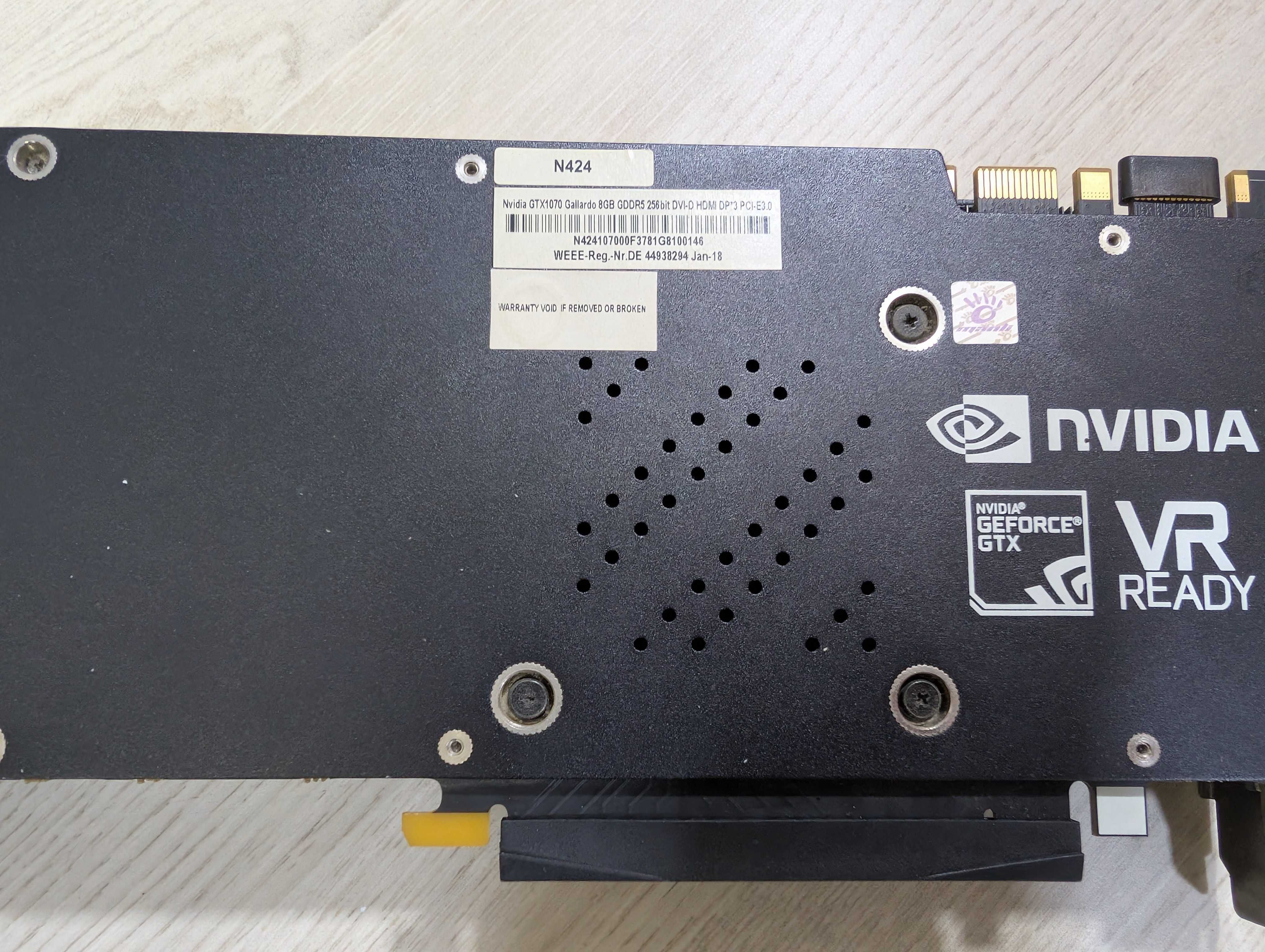 Видеокарта Manli GeForce GTX 1070 Gallardo 8Gb GDDR5 256bit