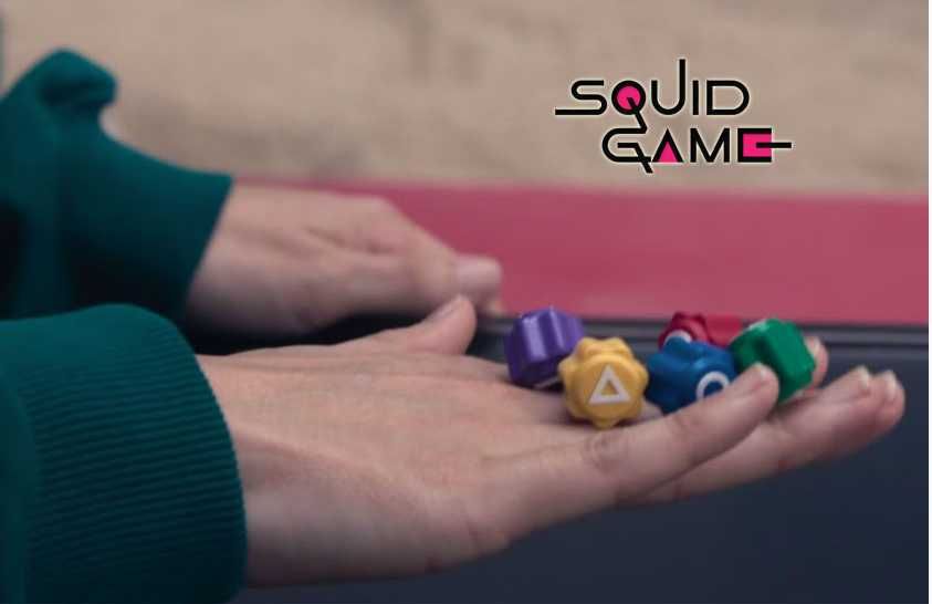 Kości do koreańskiej Gry Gonggi Squid Game - dociążone i wyważone - PL