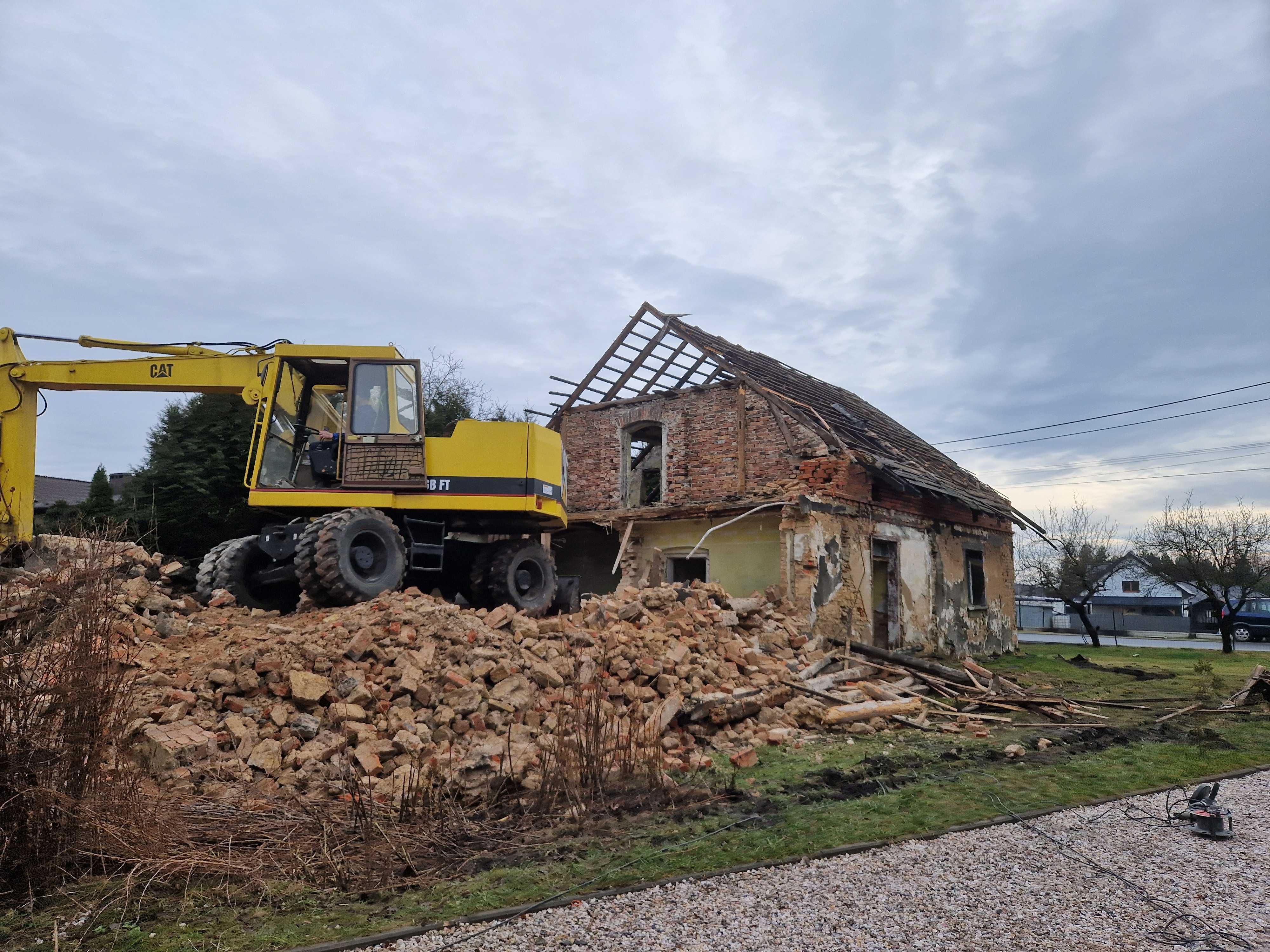 Rozbiórka domu,wyburzenia budynków,sprzątanie po budowie