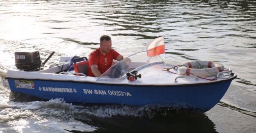 Łódź motorowa 25 KM 420 cm silnik yamaha