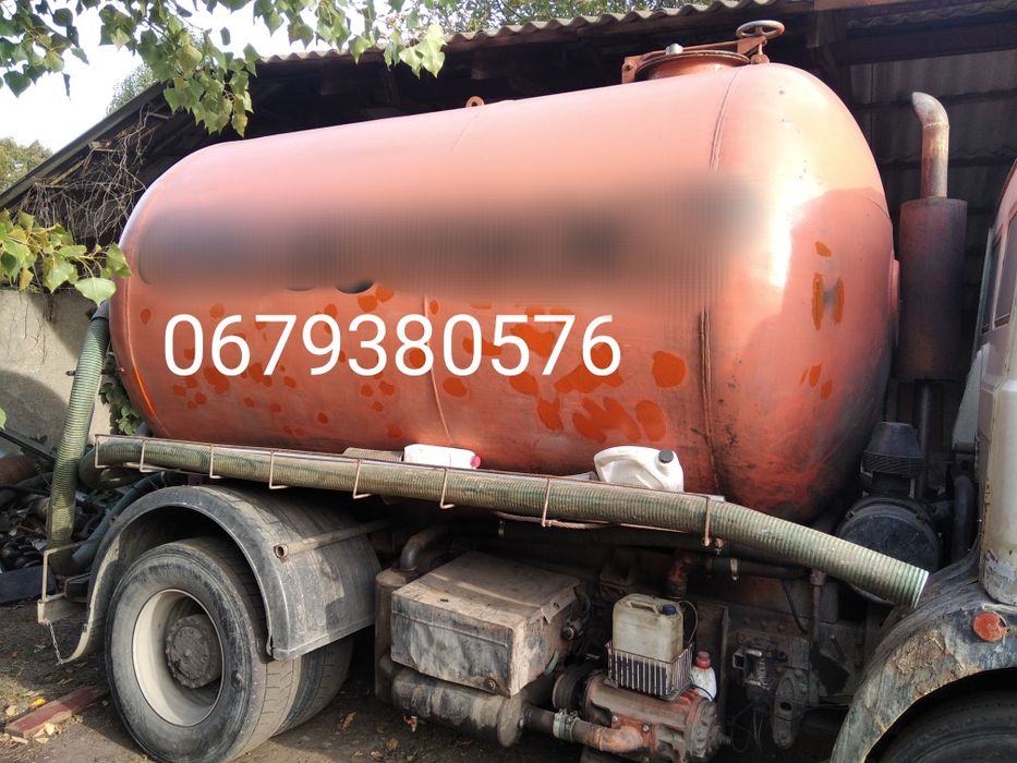 Викачка ям і туалетів, діжка 4 і 12 кубів асенізатор