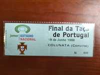 Bilhete Final da Taça de Portugal 1988