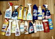 НОВОЕ! Цена за ВСЁ!!! Одним лотом!  Бытовая химия Cif, Domestos, Antik