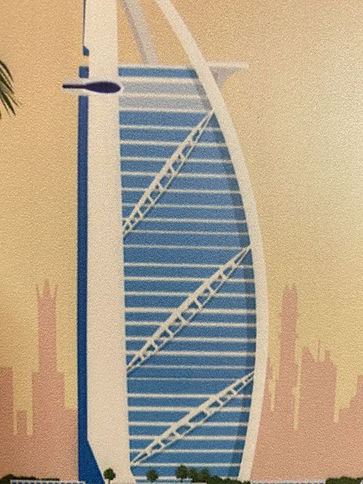 DUBAI | Placa Metalica Decorativa (nova)