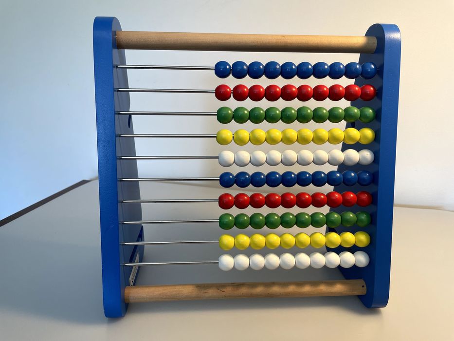 Brinquedo - Ábaco Educativo em Madeira – Como Novo!