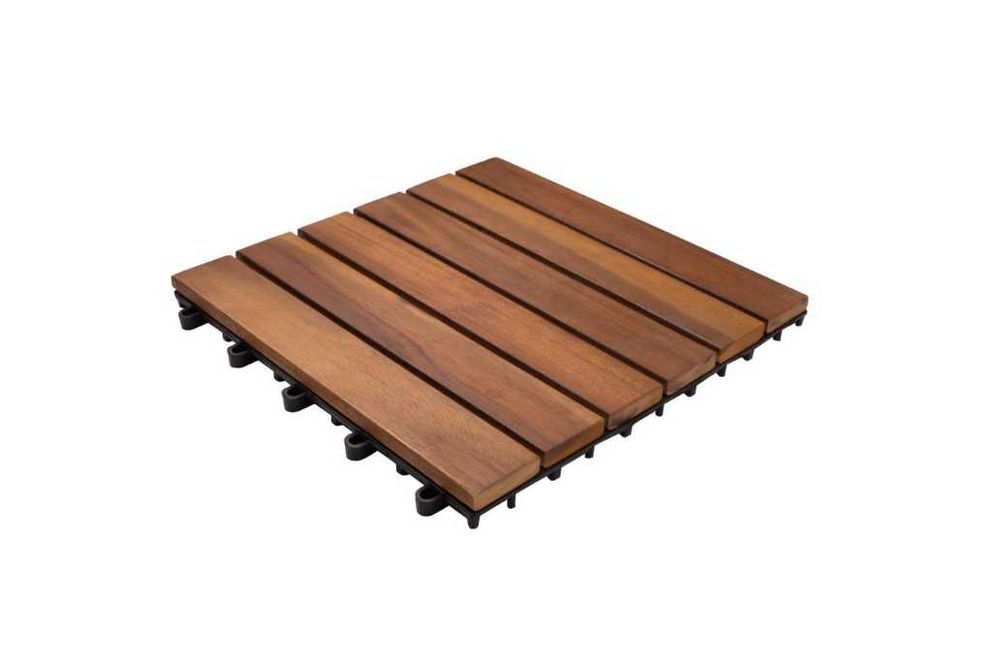 6xDrewniany podest tarasowy drewniane płytki, deski tarasowe na balkon