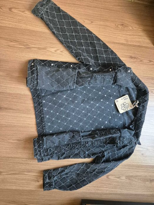 Kurtka jeans katana ręcznie malowana