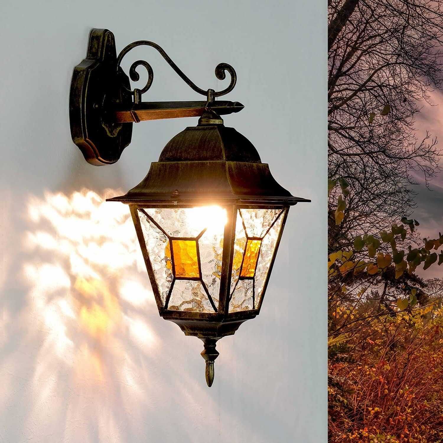 Kinkiet ogrodowy Licht-Erlebnisse lampa ścienna vintage antyczna