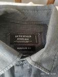 Grafitowa koszula z długim rękawem Reserved