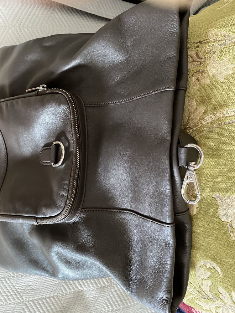Mochila Estrear-Massimo Dutty/pele  castanha mod homem