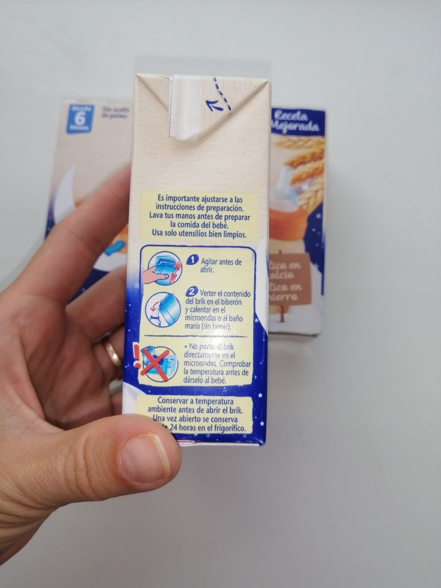 Молочная жидкая каша с медом молочна кашка Nestle Pijama Нестле 6м+