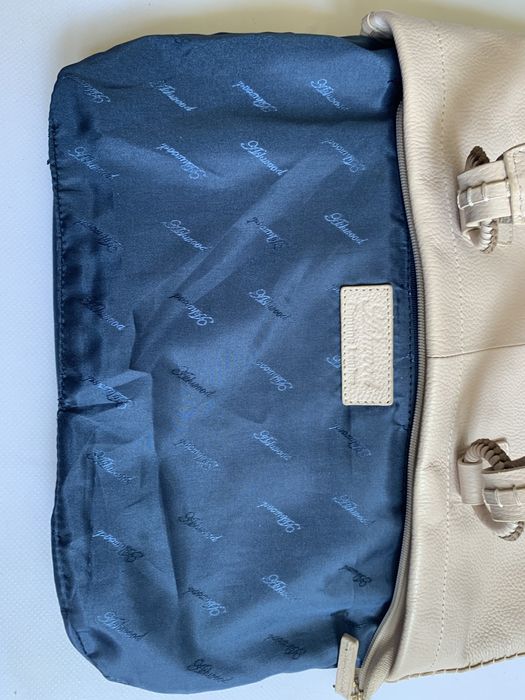 Шкіряна сумка ashwood жіноча беж кожаная