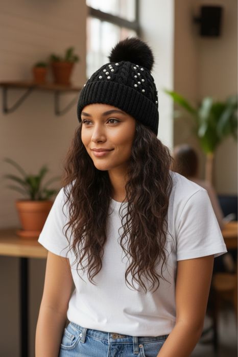 Czapka ocieplana futerkiem