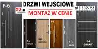 Drzwi WEJŚCIOWE zewnętrzne-wewnątrzklatkowe  do mieszkania  Z MONTAŻEM