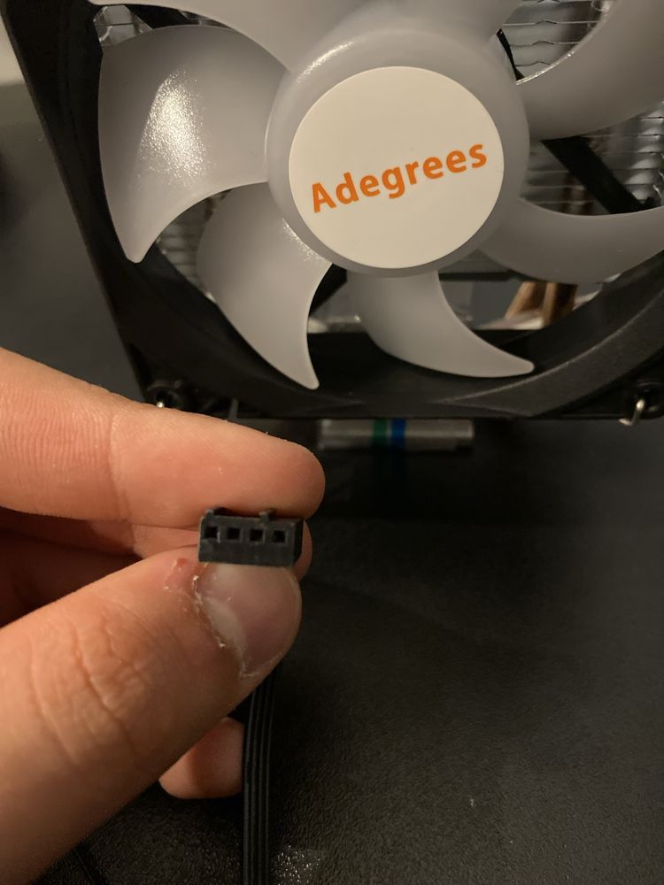 Cpu Coller RGB Adegress 4Pin Nowe