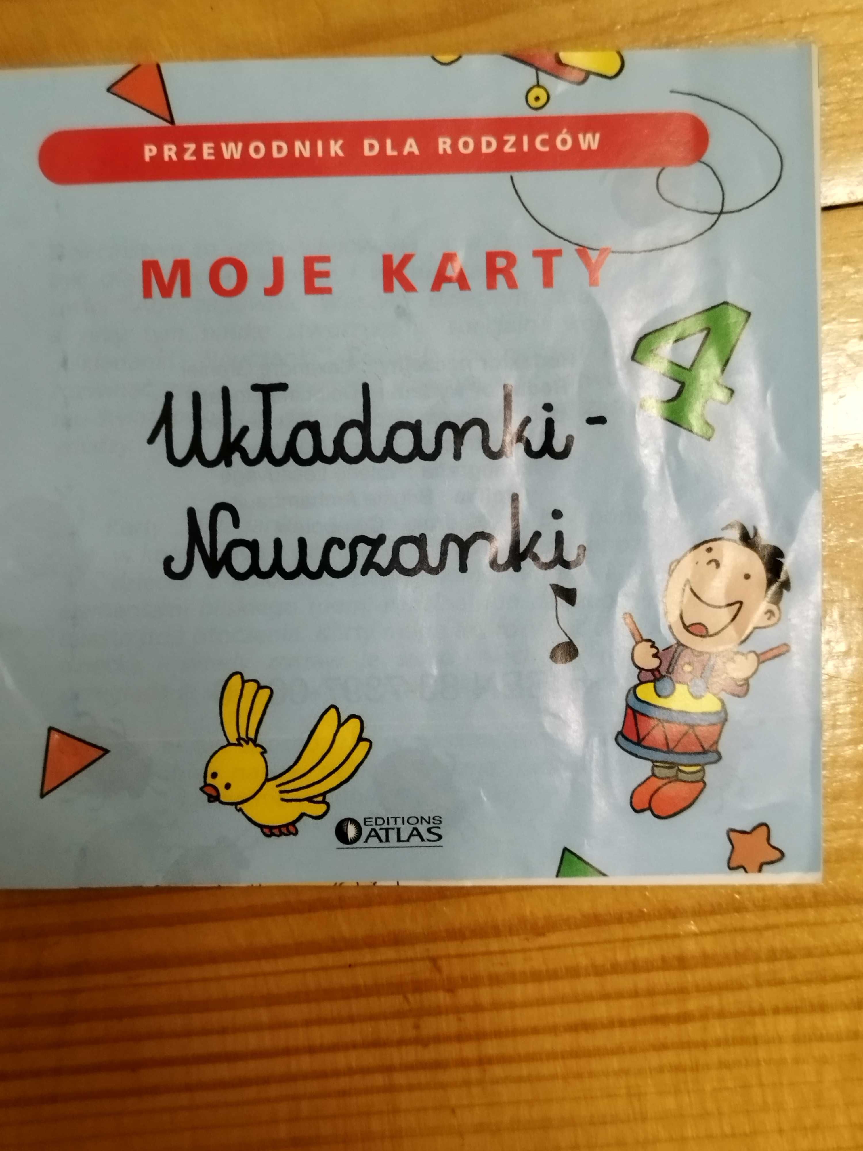 karty edukacyjne moje karty układanki - nauczanki