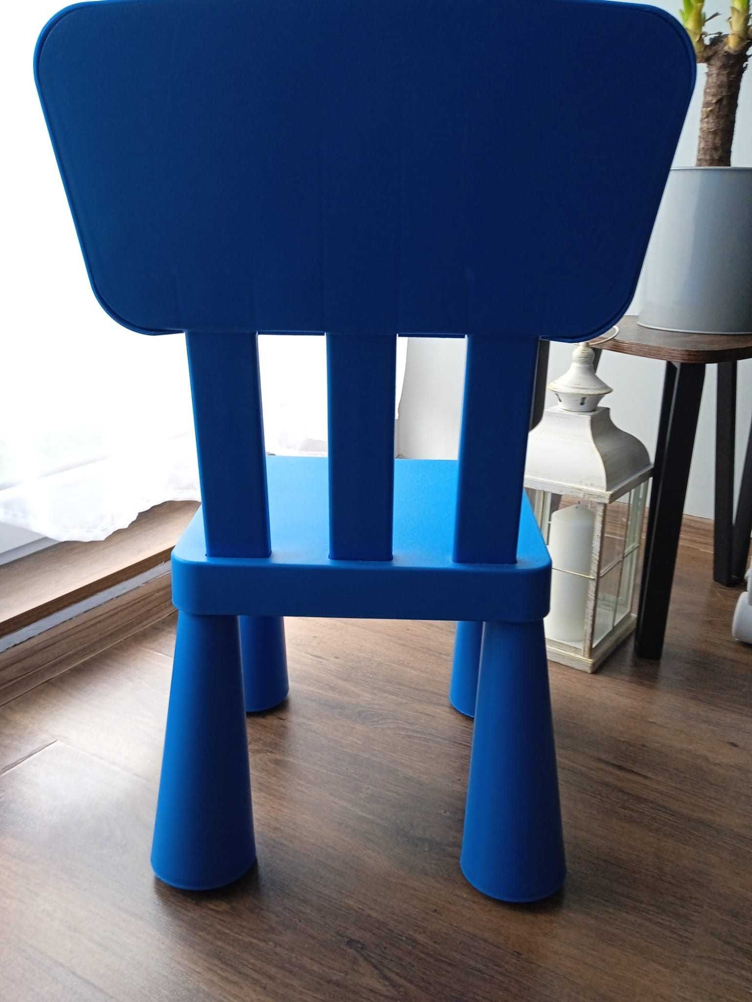 Krzesełko niebieskie  Mammut IKEA.