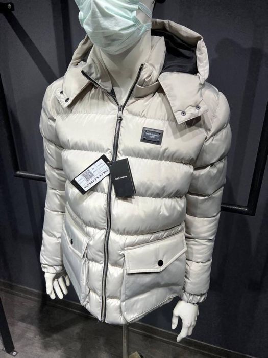 РАСПРОДАЖА! Мужская брендовая куртка пуховик dolce gabbbana
