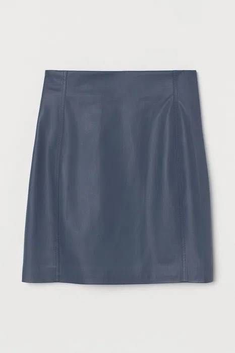 Н&М новая мини юбка кожа эко кожа. 34 р. XS.