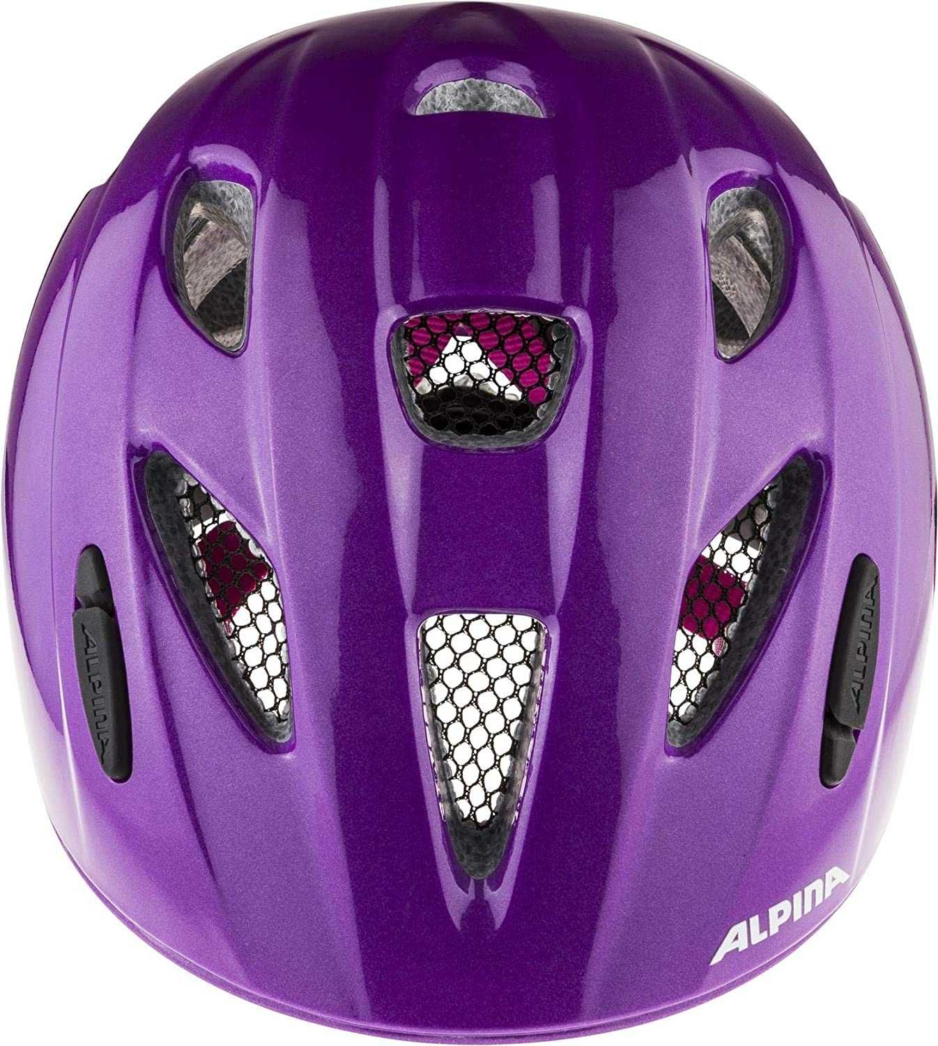 Alpina Ximo Flash 47 51 berry kask rowerowy dziewczęcy hulajka lampka