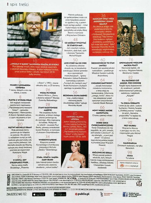 Książki. Magazyn do czytania, nr. 6 (33) grudzień 2018 Mary Beard