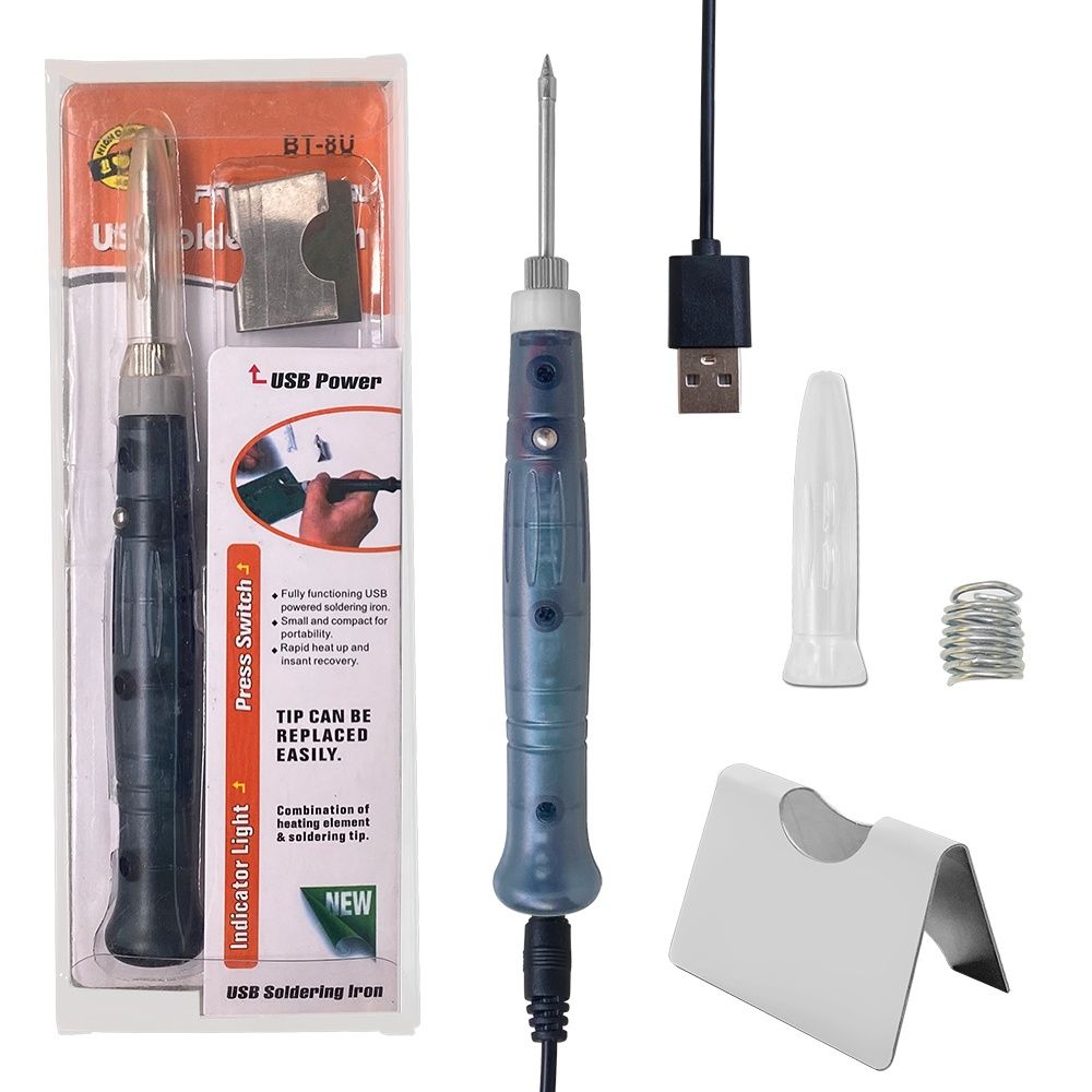 Паяльники 220V та USB 8-60W зі змінним жалом та дисплеєм