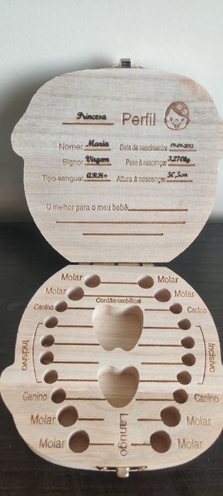 Caixinha para guardar dentes