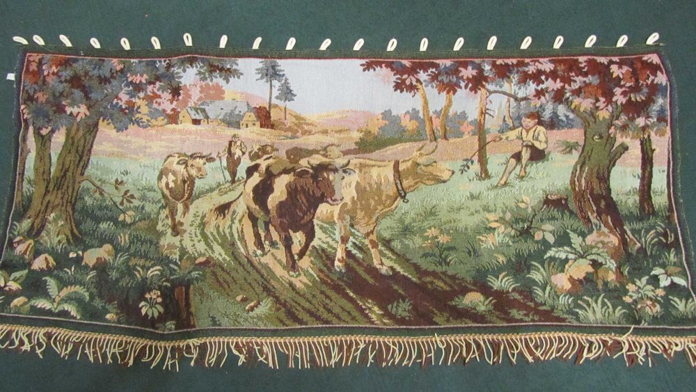 Коврик-панно сюжетный гобелен,Германия.135х65 см
