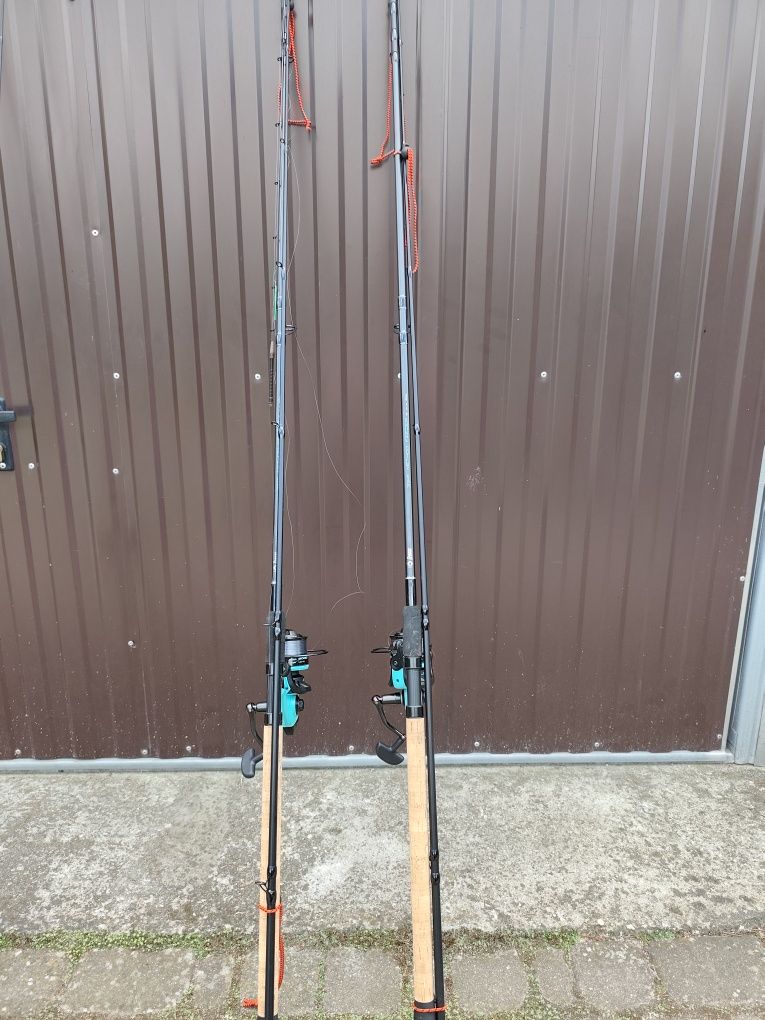 Dwie Wędki Sensas black arrow 350 method feeder do 100g
