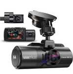 Dashcam Vantrue N4 4K, 3 lentes, 24/7, modo estacionamento