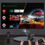 Ігровий Full HD проєктор на Android 11 + джойстики + пульт