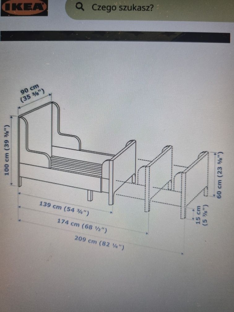 Łóżko dla dziecka Ikea