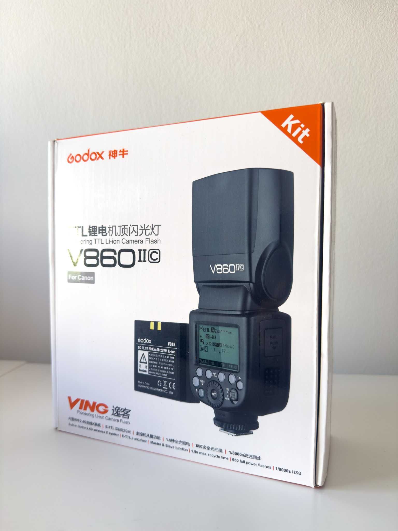 Speedlite Flash Godox 860IIC (Canon) - quase como novo